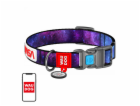 Waudog "NASA21" nylon dog collar with QR code, size L