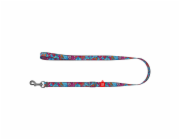 Waudog nylon dog leash, "Summer" pattern, 20 mm wide, length 152-183 cm