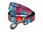 Waudog nylon dog leash, "Summer" pattern, 25 mm wide, len...