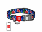 Waudog "Fig" nylon dog collar with QR code, size M