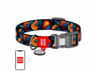 Waudog "Oranges" nylon dog collar with QR code, size L