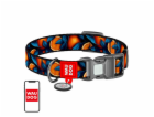 Waudog "Oranges" nylon dog collar with QR code, size XL