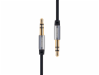 Mini jack 3,5 mm AUX kabel Remax RL-L100 1 m (černý)