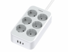 TESSAN power strip TS-PS02DE00 (white)