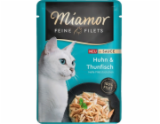 MIAMOR Fine Filets Chicken with tuna in sauce - mokré krmivo pro kočky - 100g