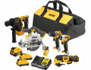 Sada elektrického nářadí Dewalt  COMBO SET 12V DCK611P1D2 (DCH072+DCS512+DCD701+DCF801+DCS353+DCL510) 1x5,0 2x2,0Ah TAŠKA