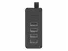 Orico W5P-100 USB to 4x USB 2.0 Hub Adapter (black)