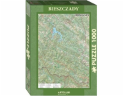 Artglob Puzzle 1000 - turistická mapa Bieszczady