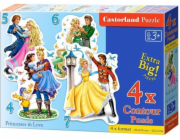 Castorland Puzzle x4 Zamilované princezny