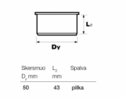 Vnitřní kanalizační žaluzie Wavin, O 50 mm