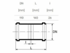 Vnitřní kanalizační dvojspojka HTplus, O 110 mm