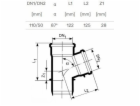 T-kus pro vnitřní kanalizaci HTplus, O 50 / 110 mm, 87°