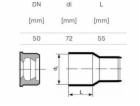 Připojení litinovou trubkou HTplus, O 50 mm