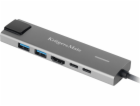 Kruger&Matz adaptér (HUB) USB typu C na HDMI/2x USB3.0/2x...