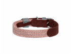 Dog collar made of natural leather and recycled material ...