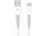 Data kabel SWISSTEN microUSB 1m, bílá