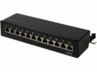 Patchpanel LogiLink LogiLink Tisch/Wand Cat.6 STP 12 port...