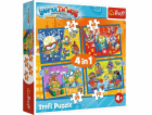 Trefl PUZZLE 4V1 TREFL 34390 SUPER AKCE PUD