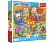 Trefl PUZZLE 4V1 TREFL 34390 SUPER AKCE PUD