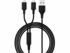 Smrter USB kabel USB-A - microUSB 1,2 m černý (SMRTER_HYD...