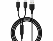 Smrter USB kabel USB-A - microUSB 1,2 m černý (SMRTER_HYDRA_DUO_M_BK)