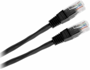 LP Patchcord kabel UTP 8c zástrčka-zástrčka 0,5m CCA černá