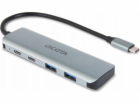 Vysokorychlostní rozbočovač DICOTA USB-C 4 v 1 10 Gbps, r...