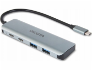 Vysokorychlostní rozbočovač DICOTA USB-C 4 v 1 10 Gbps, rozbočovač USB