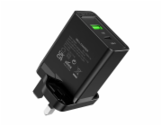 USB-A, USB-C Wall Charger Vention FBBB0-UK 18W/20W UK Black