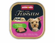 ANIMONDA Vom Feinsten Adult Mini Beef, duck and oregano - mokré krmivo pro psy - 100g