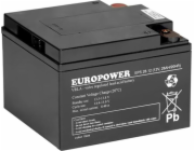 EUROPOWER AGM baterie EPS řady 12V 28Ah (životnost 8-12 let)