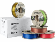 Spectrum 3D pero Spectrum 3D filament, PLA Silk, 1,75 mm, 5x250 g, 80750, mix Glorious Gold, Spicy Copper, Apple Green, Ruby Red, Indigo Blue