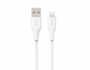 eSTUFF INFINITE Super Soft USB-A to Lightning Cable to Cable MFI 1m, 100% recyklovaný, bílá