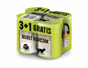 PETREPUBLIC Adult Chicken - mokré krmivo pro kočky - 3 + 1 gratis! 4 x 400g