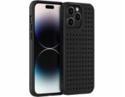 Sada pouzder Pinit Pinit Dynamic + odznak květina/motýl iPhone 14 Pro Max 6,7" černo/černý vzor 1