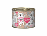 LOVE IS WHERE A CAT IS®  Turkey with guinea fowl - mokré krmivo pro kočky - 200g