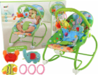 Lean Sport Cradle Rocker Seat Chair 2v1 Green Fish Elepha...