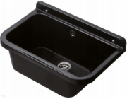 Umyvadlo Hydroland SINK.50 UŽITEČNÁ PROSTOR ČERNÝ POLYPR. 50 x 34