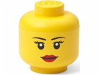 LEGO úložná hlava "Girl", mini, úložný box"