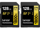 Lexar Professional 1800x SDXC karta 128 GB + 128 GB Class...