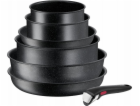 Tefal Ingenio Black Stone 7 kusů - sada (L3998702)