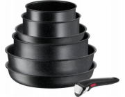 Tefal Ingenio Black Stone 7 kusů - sada (L3998702)