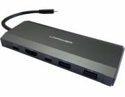 LC-Power USB-C stanice/replikátor s M.2 SSD (LC-HUB-C-MULTI-7-M2)