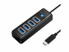 Orico HUB USB-C to 4x USB 3.0 5Gbps 0,15m Black