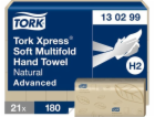 Tork  Xpress - Měkký třípanelový ručník, přírodní - Advanced