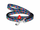 WAUDOG nylon dog leash 20 mm wide, 122 cm long "fig"