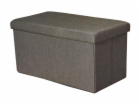 Pouf Domoletti XYF634B, hnědý, 76,5 cm x 40,5 cm x 40,5 cm