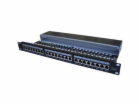 OPTIX STP Patchpanel, Cat.6, 24-Port s vyvázáním