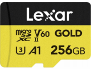 Karta Lexar Gold MicroSDXC 256 GB Class 10 UHS-II/U3 A1 V60 (LMSGOLD256G-BNNNG)