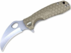 Honey Badger Claw Large Tan Plain Knife